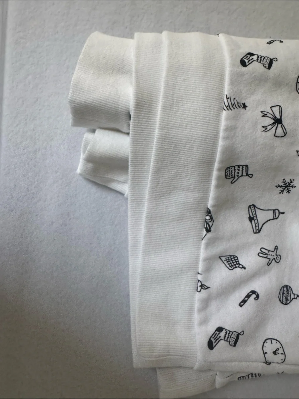 Forever 21 White Crewneck Sweater with Black Holiday Icons